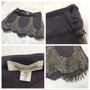🚫SOLD🚫 Anthropologie Silence Noise Beaded Skirt